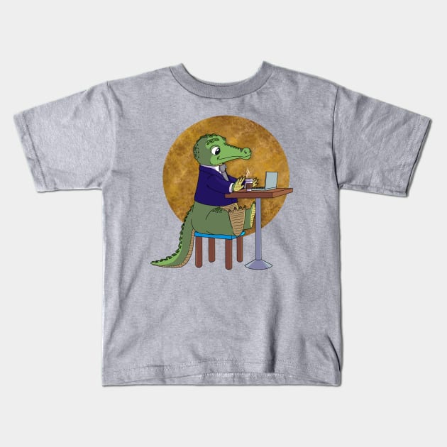 Just a Liti-Gator Kids T-Shirt by mikaelak